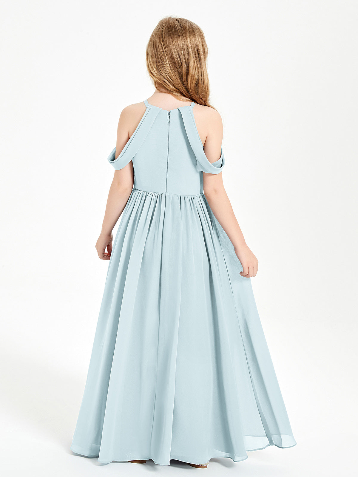 Dreamy Off the Shoulder Bridesmaid Gown for Junior Mist